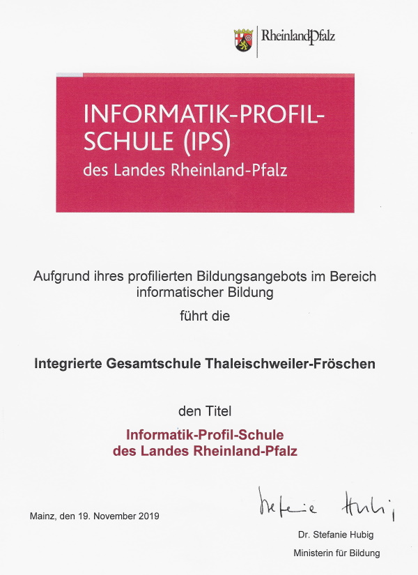 Informatik Profilschule 2020